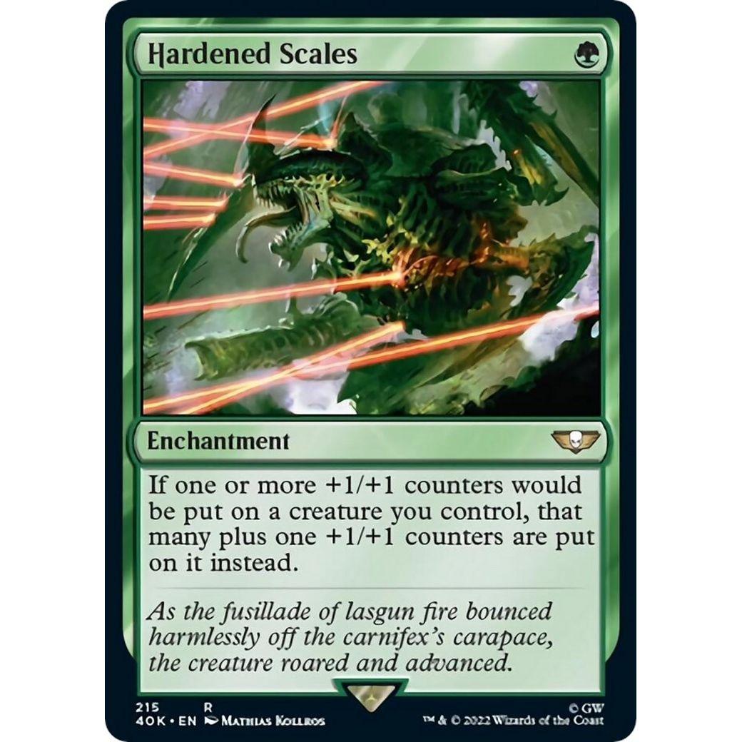 Image for Hardened Scales (Surge Foil) (215) (40K) - Magic: The Gathering