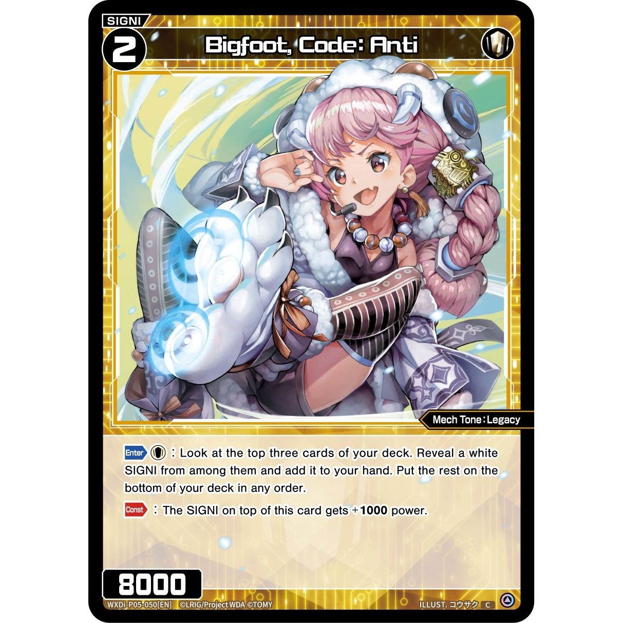 Image for Bigfoot, Code: Anti (WXDi-P05-050[EN]) (WXDi-P05) - WIXOSS