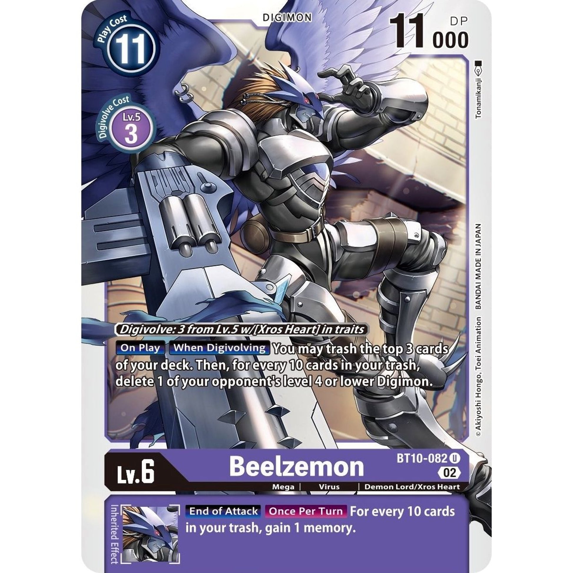 Image for Beelzemon (BT10-082 U) (BT10) - Digimon Card Game