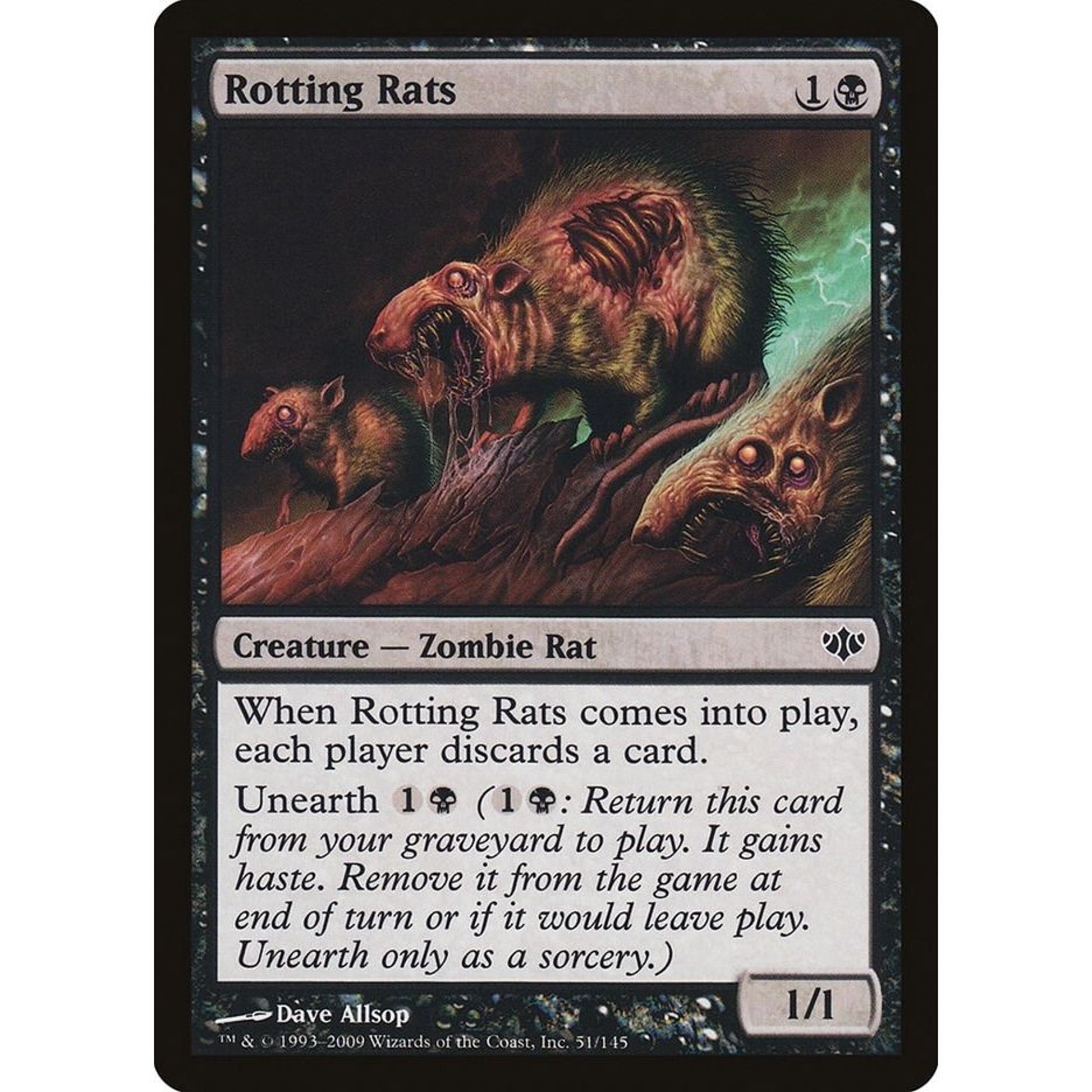 Image for Rotting Rats (51) (CON) - Magic: The Gathering