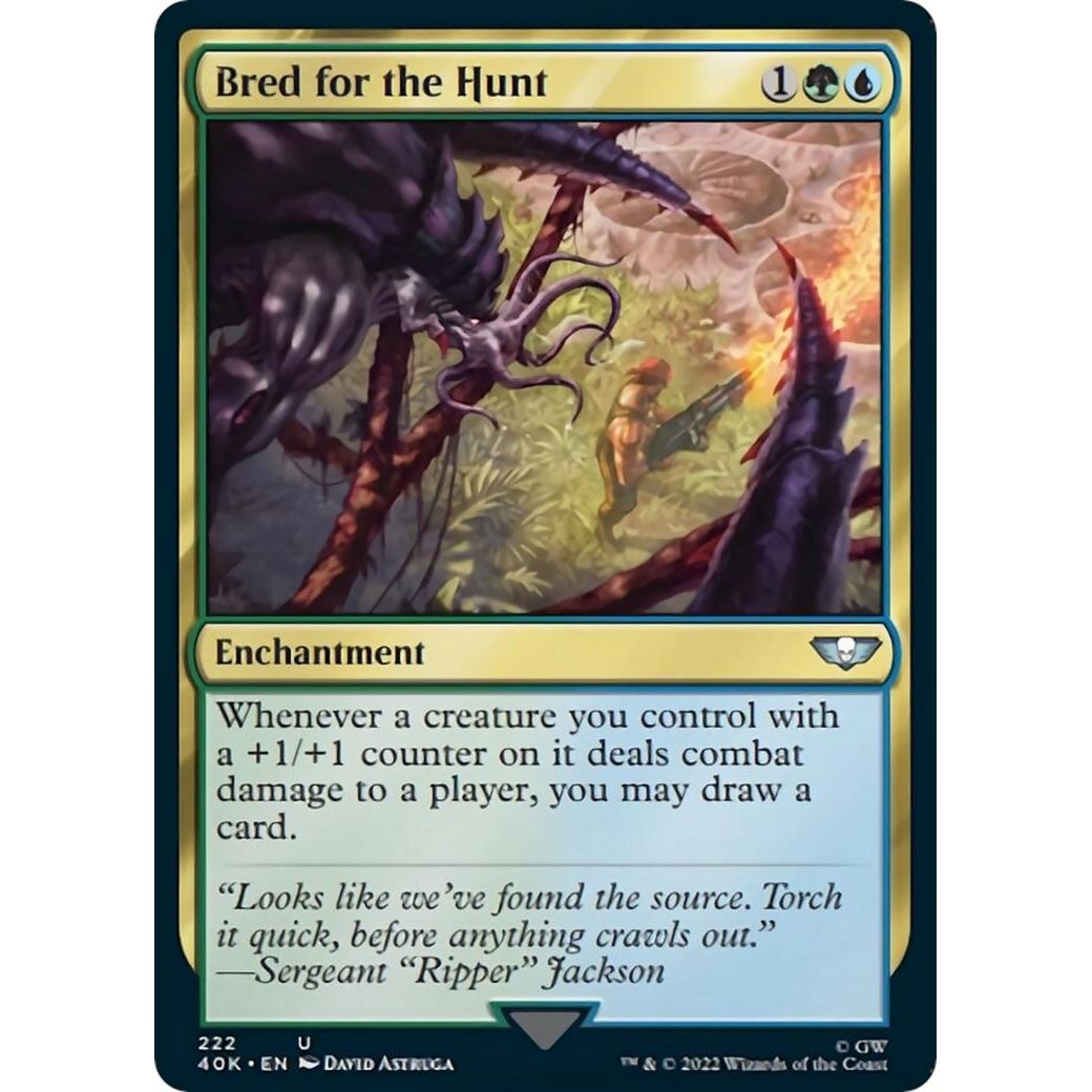 Image for Bred for the Hunt (222) (40K) - Magic: The Gathering