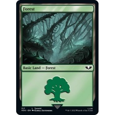 Image for Forest (317) (Surge Foil) (317) (40K) - Magic: The Gathering