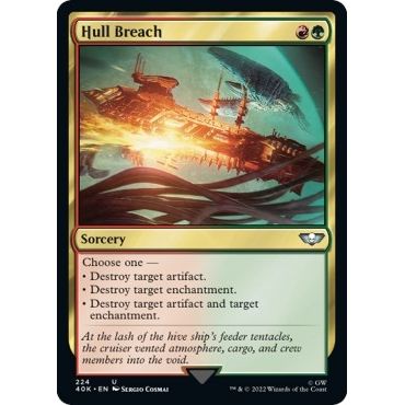 Image for Hull Breach (Surge Foil) (224) (40K) - Magic: The Gathering