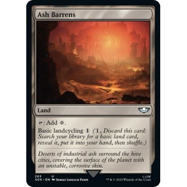 Image for Ash Barrens (Surge Foil) (265) (40K) - Magic: The Gathering