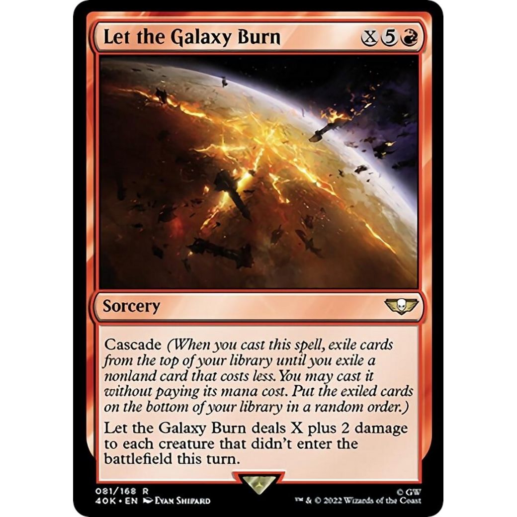 Image for Let the Galaxy Burn (Surge Foil) (81) (40K) - Magic: The Gathering