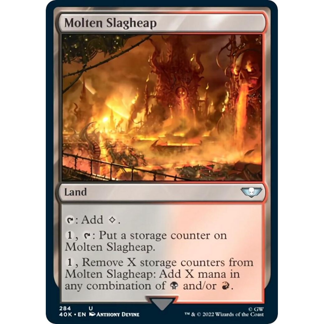 Image for Molten Slagheap (284) (40K) - Magic: The Gathering
