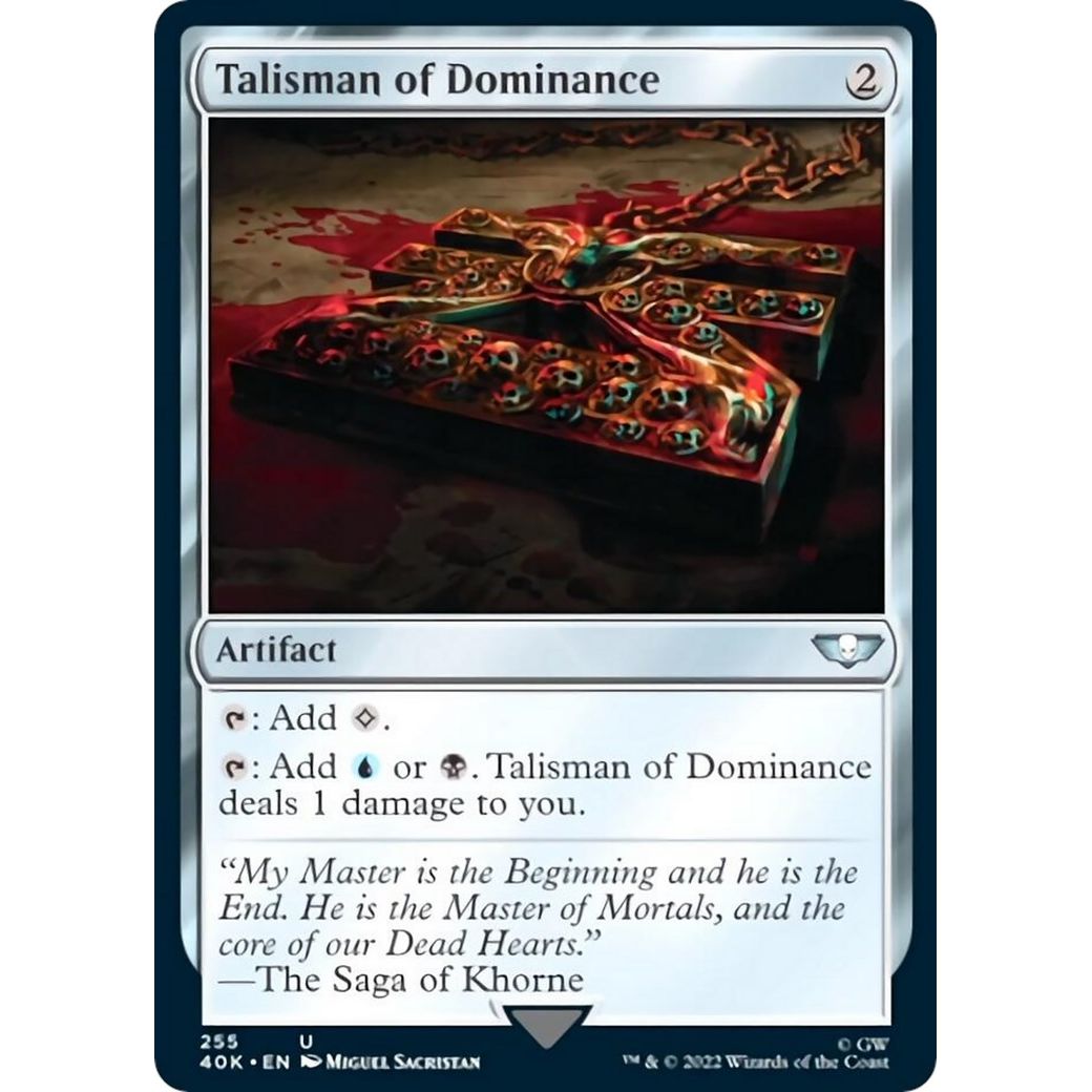Image for Talisman of Dominance (255) (255) (40K) - Magic: The Gathering