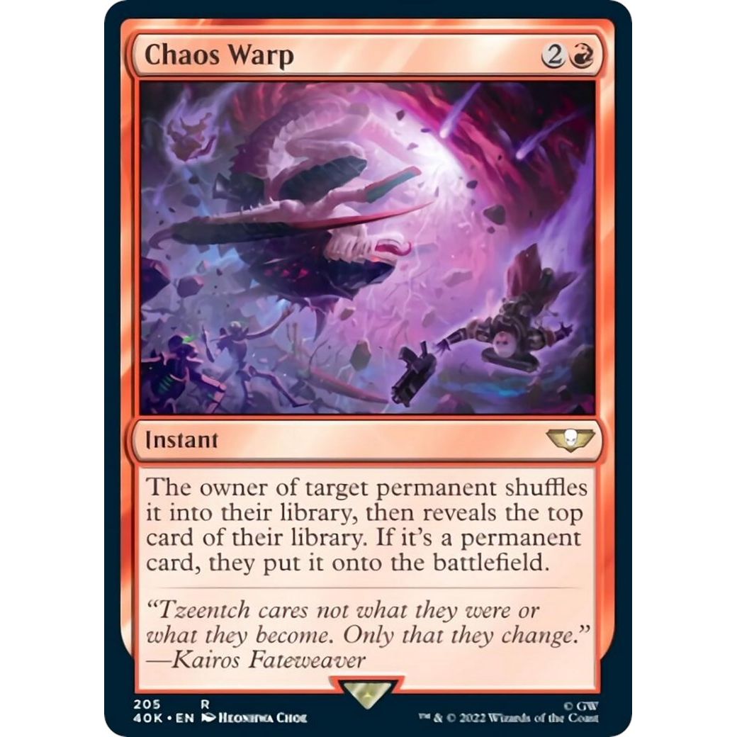 Image for Chaos Warp (205) (40K) - Magic: The Gathering
