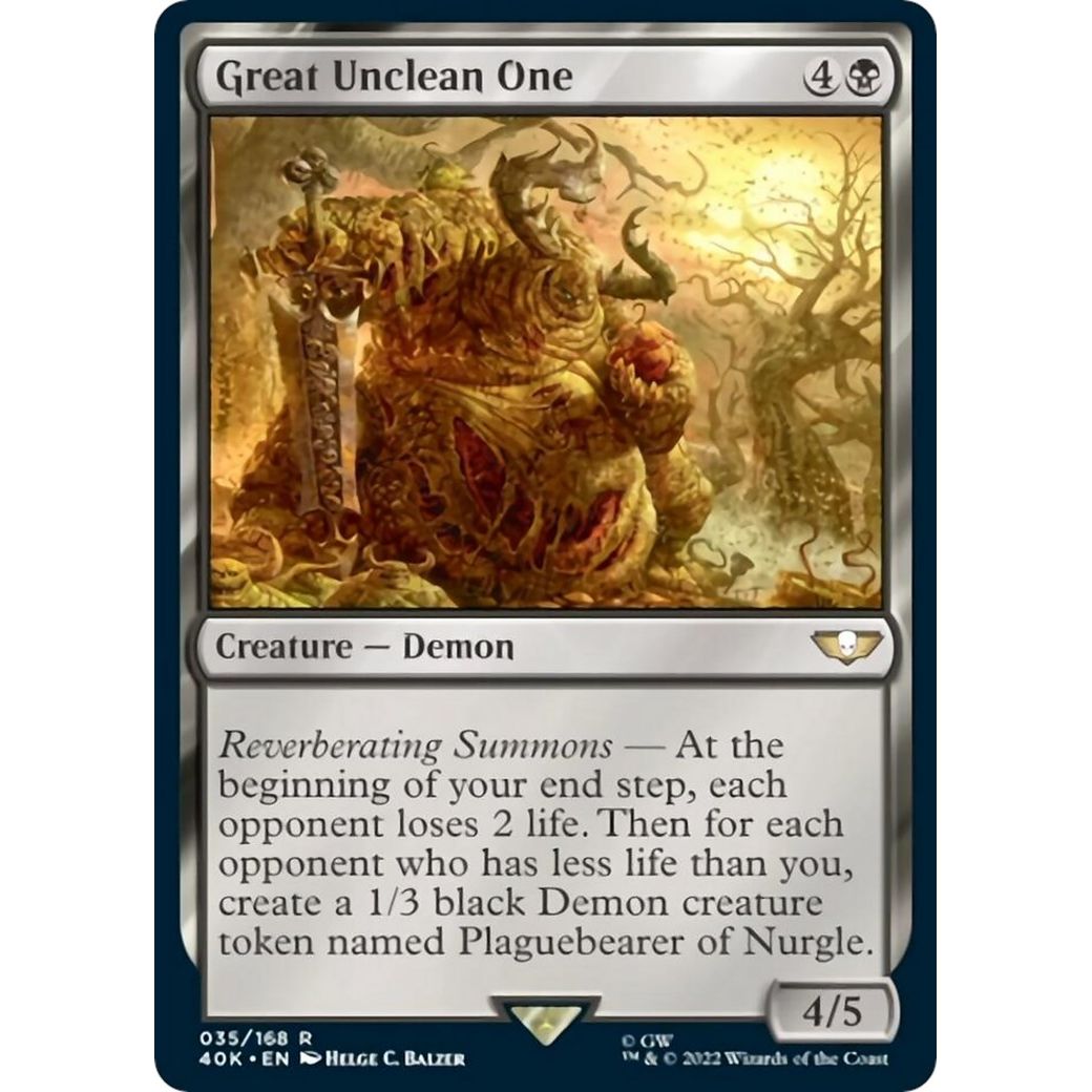 Image for Great Unclean One (35) (40K) - Magic: The Gathering
