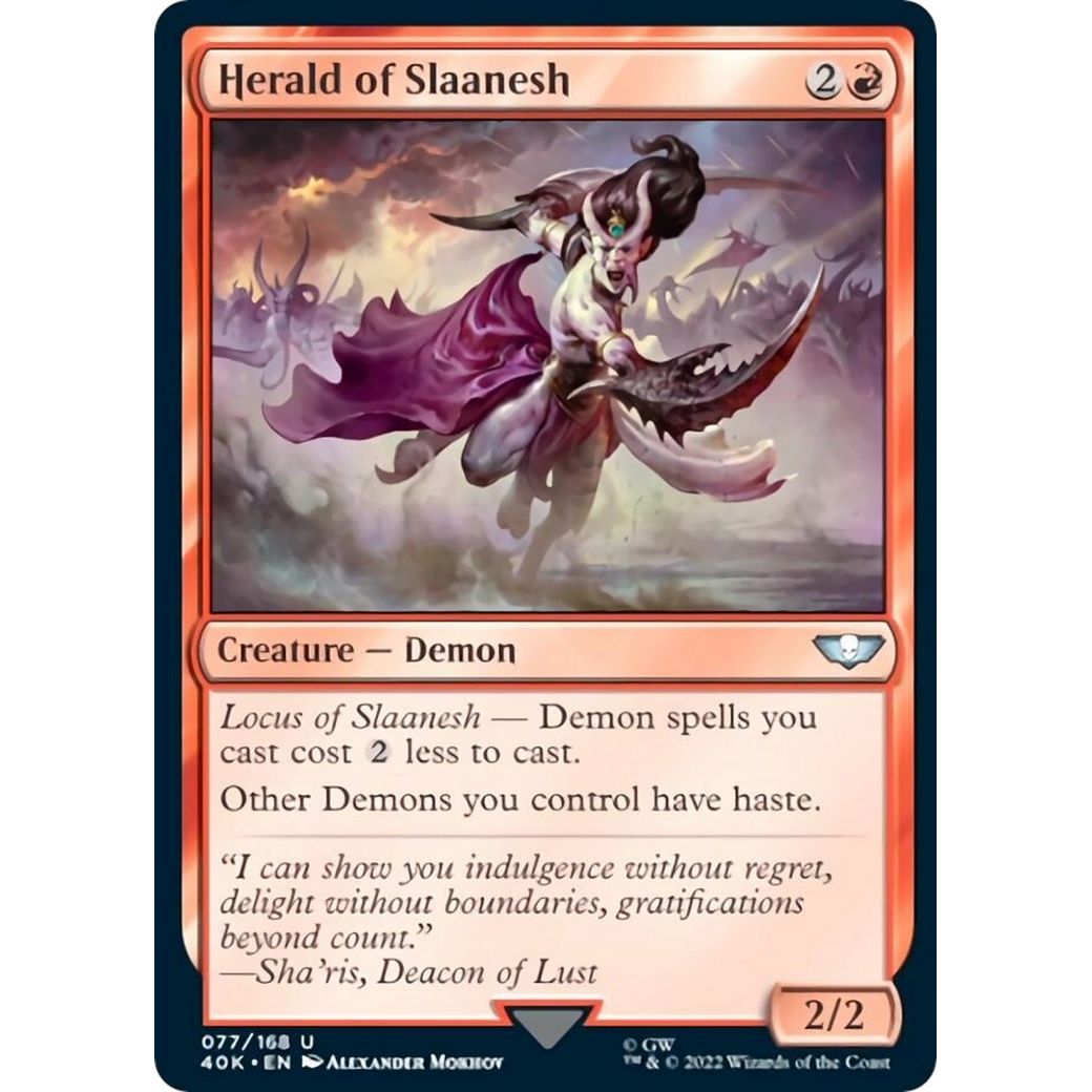 Image for Herald of Slaanesh (77) (40K) - Magic: The Gathering