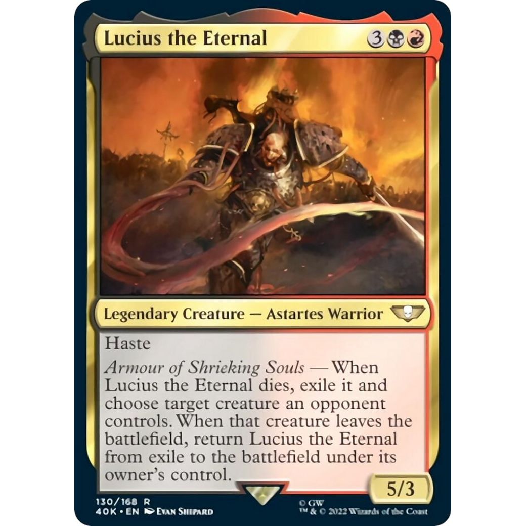Image for Lucius the Eternal (130) (40K) - Magic: The Gathering