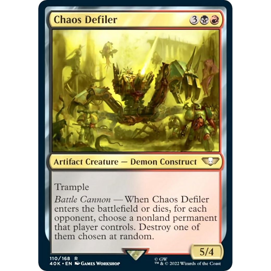 Image for Chaos Defiler (Surge Foil) (110) (40K) - Magic: The Gathering