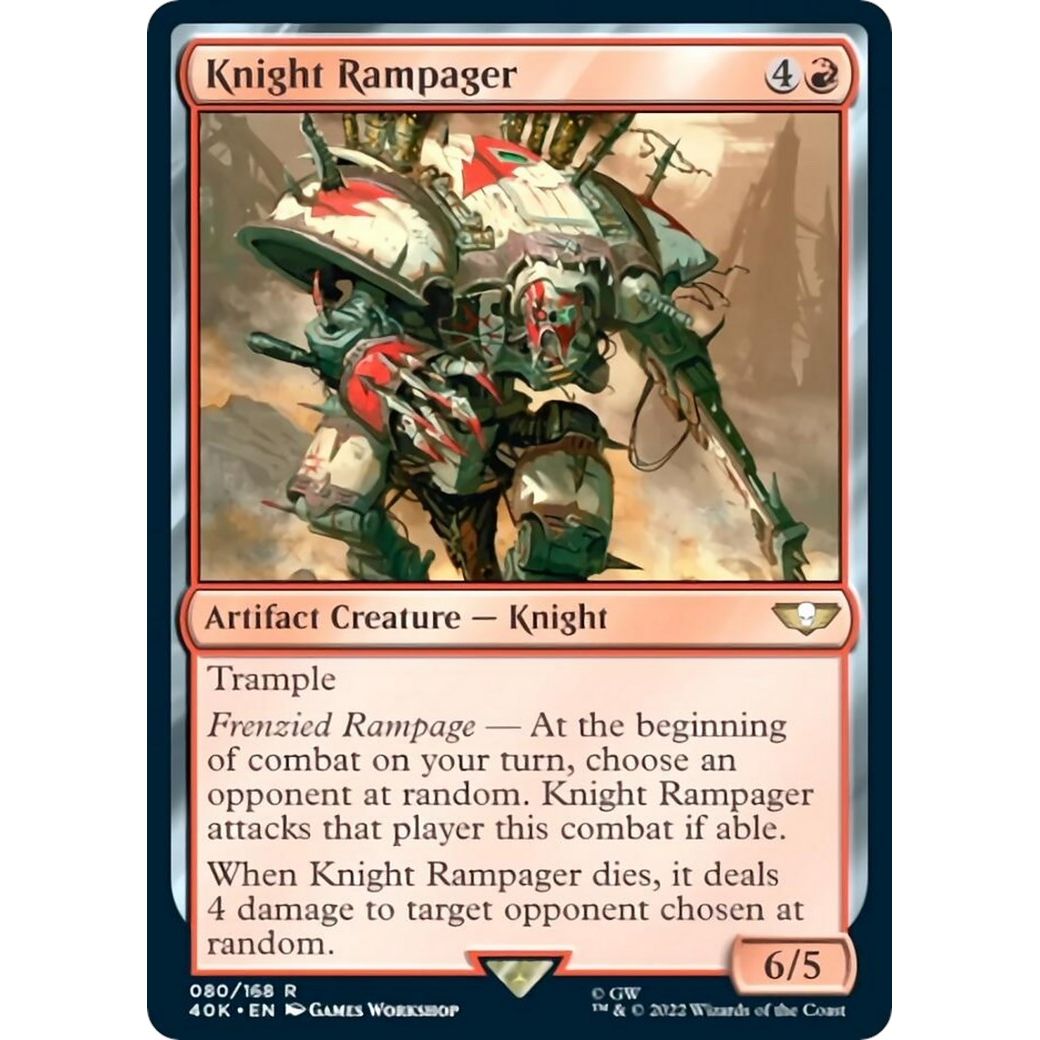 Image for Knight Rampager (Surge Foil) (80) (40K) - Magic: The Gathering