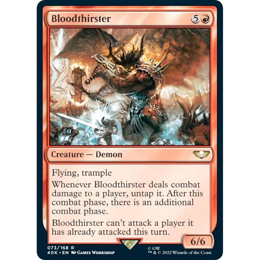 Image for Bloodthirster (Surge Foil) (73) (40K) - Magic: The Gathering