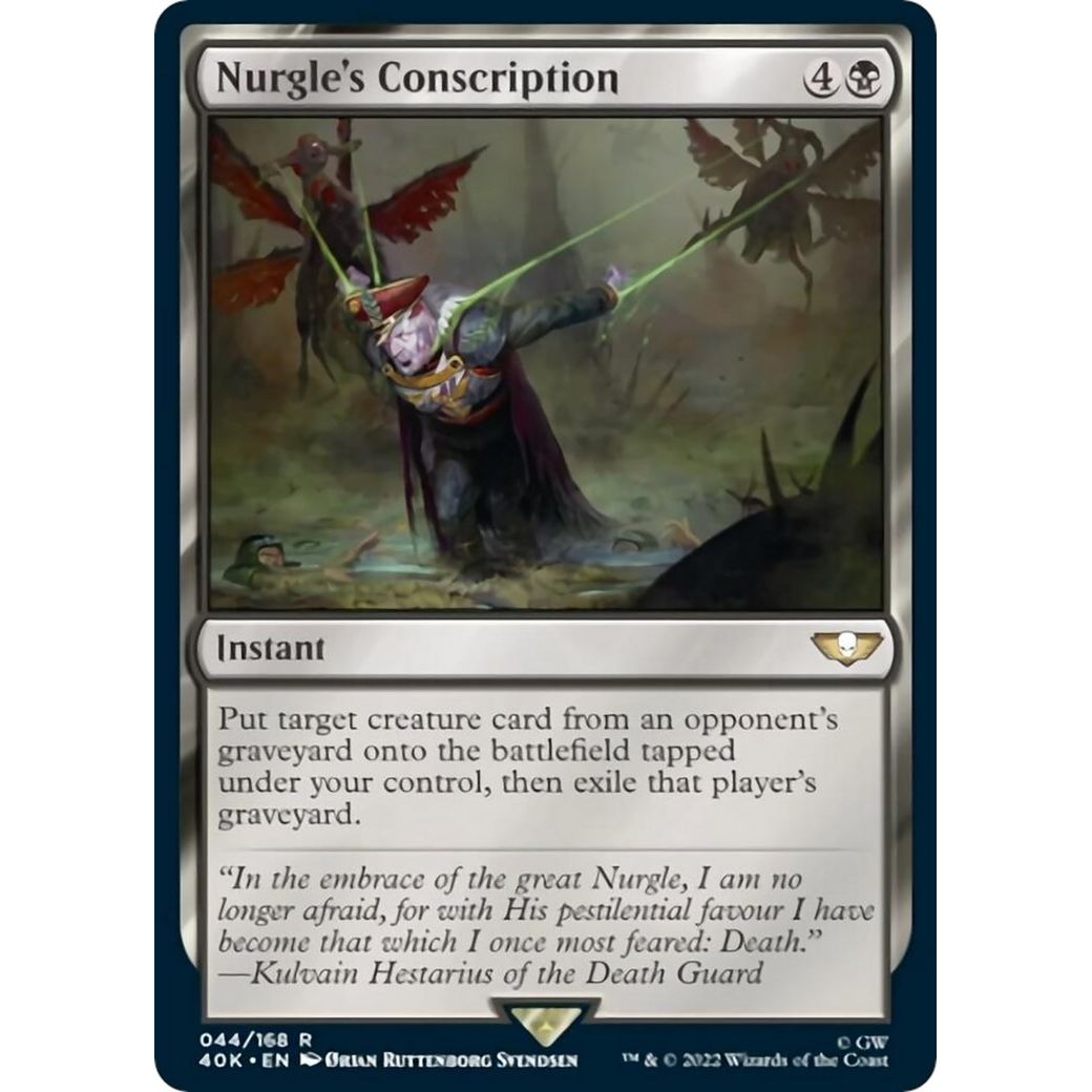 Image for Nurgle's Conscription (Surge Foil) (44) (40K) - Magic: The Gathering