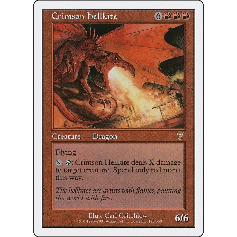 Image for Crimson Hellkite (178) (7ED) - Magic: The Gathering