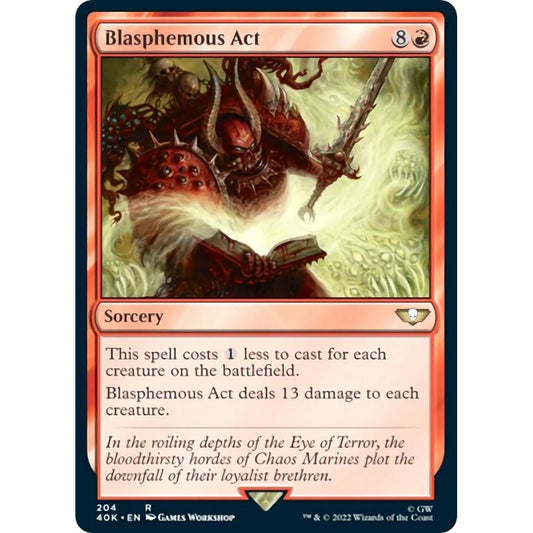 Image for Blasphemous Act (Surge Foil) (204) (40K) - Magic: The Gathering