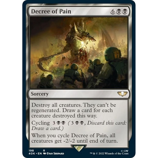 Image for Decree of Pain (Surge Foil) (198) (40K) - Magic: The Gathering