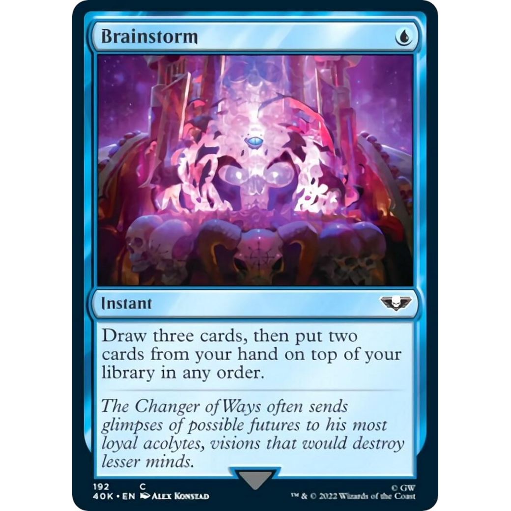 Image for Brainstorm (Surge Foil) (192) (40K) - Magic: The Gathering