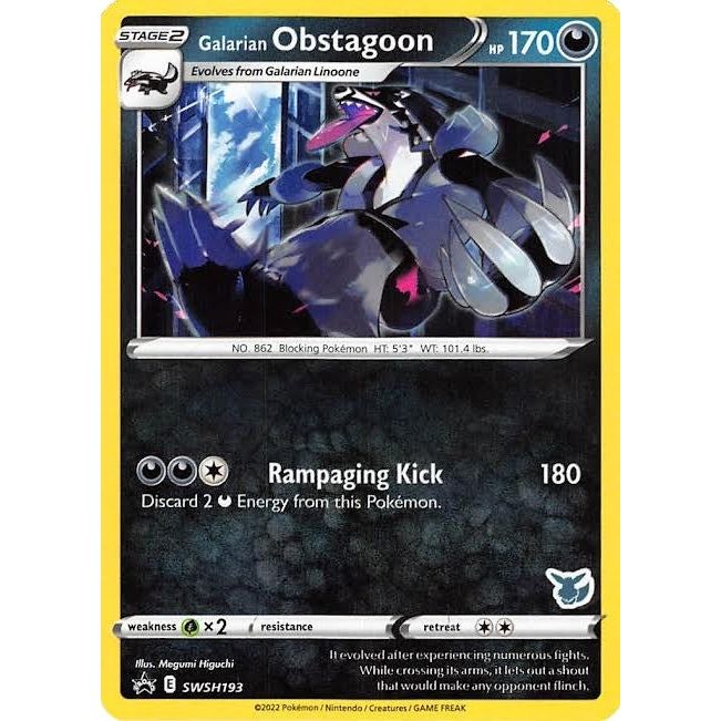 Image for Galarian Obstagoon - SWSH193 (Eevee Stamped) (SWSH193) (BA22) - Pokemon