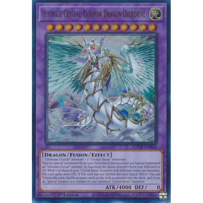 Image for Ultimate Crystal Rainbow Dragon Overdrive (SDCB-EN042) (SDCB) - YuGiOh