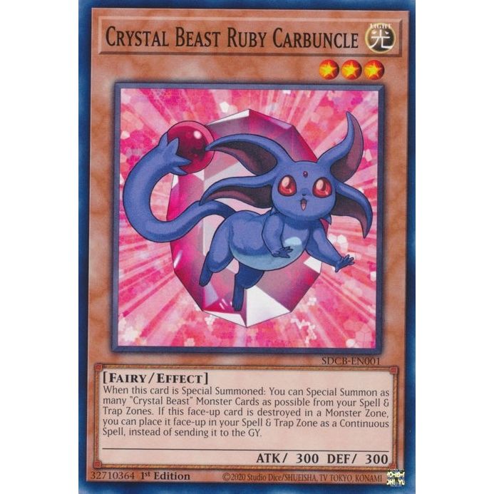 Image for Crystal Beast Ruby Carbuncle (SDCB-EN001) (SDCB) - YuGiOh