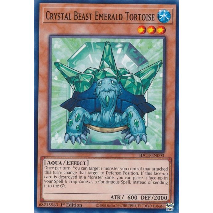 Image for Crystal Beast Emerald Tortoise (SDCB-EN003) (SDCB) - YuGiOh