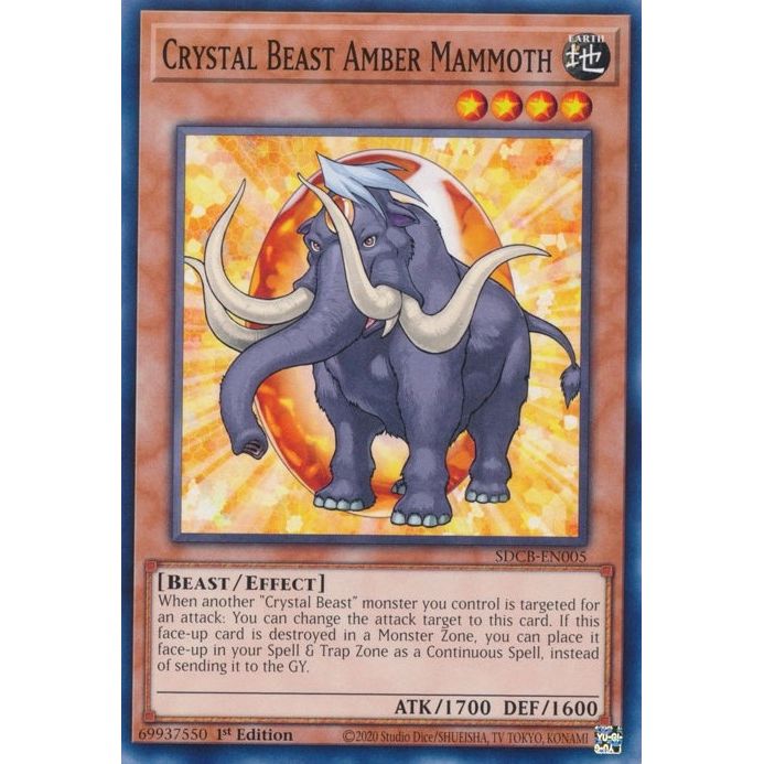 Image for Crystal Beast Amber Mammoth (SDCB-EN005) (SDCB) - YuGiOh