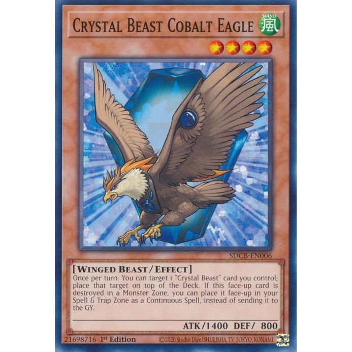 Image for Crystal Beast Cobalt Eagle (SDCB-EN006) (SDCB) - YuGiOh