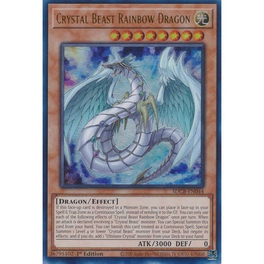 Image for Crystal Beast Rainbow Dragon (SDCB-EN044) (SDCB) - YuGiOh