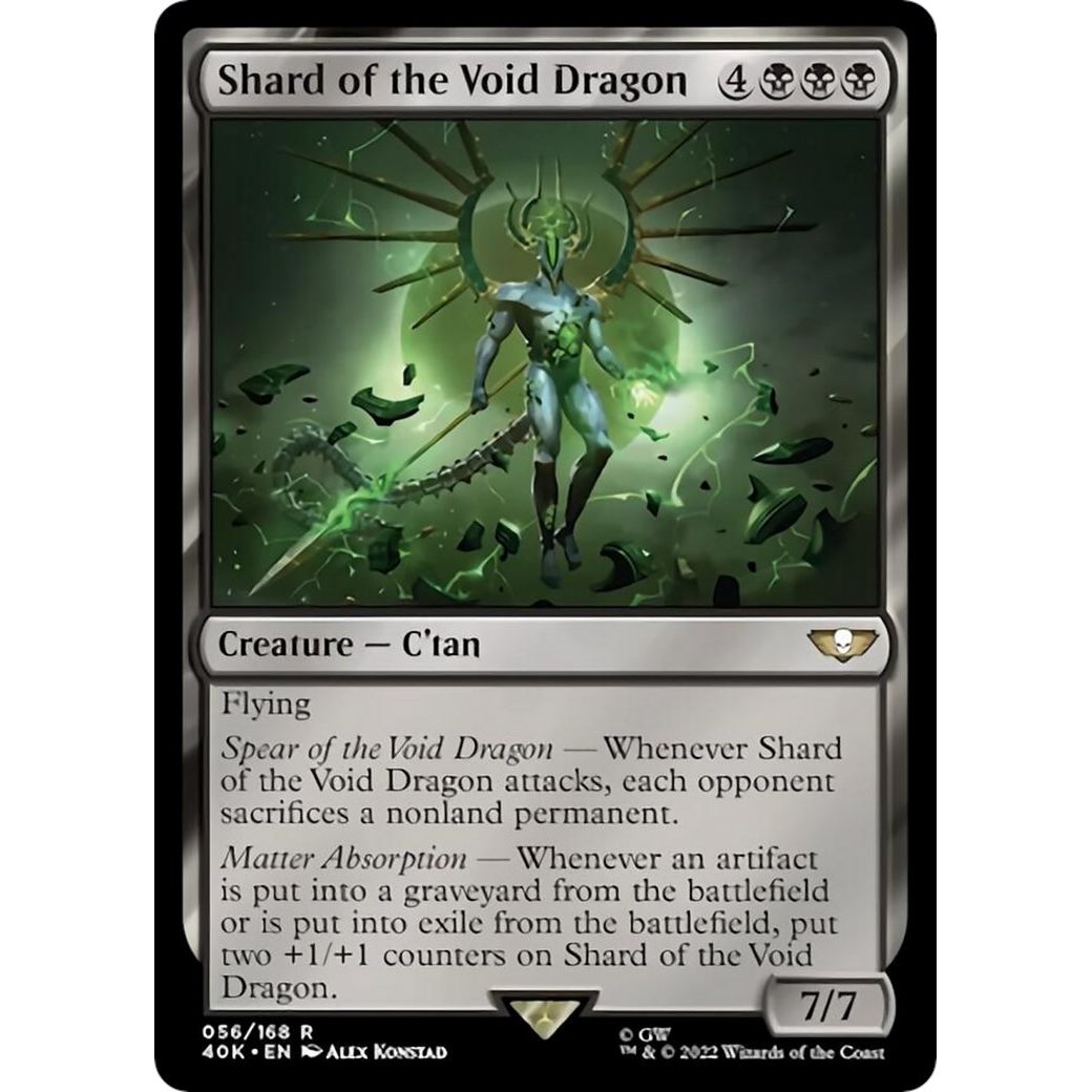 Image for Shard of the Void Dragon (Surge Foil) (56) (40K) - Magic: The Gathering