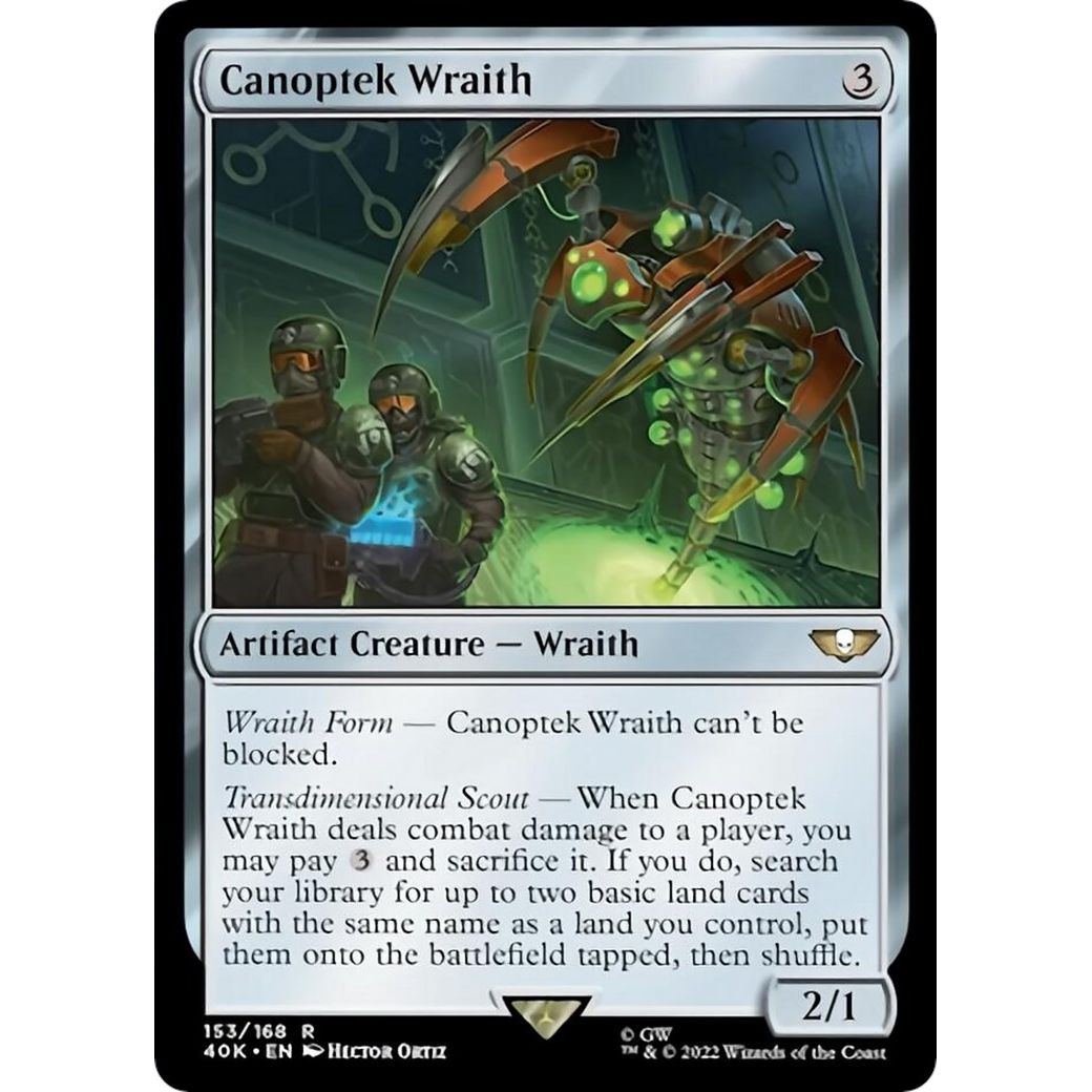 Image for Canoptek Wraith (Surge Foil) (153) (40K) - Magic: The Gathering