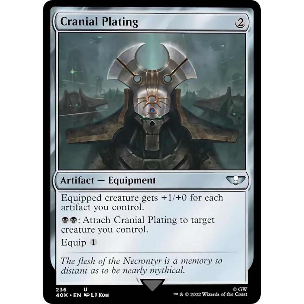 Image for Cranial Plating (Surge Foil) (236) (40K) - Magic: The Gathering
