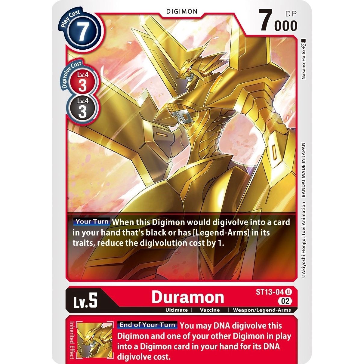 Image for Duramon (ST13-04 U) (ST-13) - Digimon Card Game