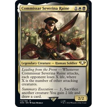 Image for Commissar Severina Raine (Surge Foil) (112) (40K) - Magic: The Gathering