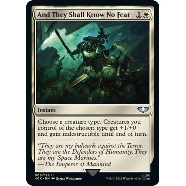 Image for And They Shall Know No Fear (9) (40K) - Magic: The Gathering