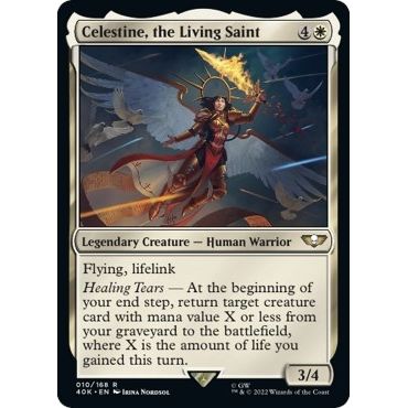 Image for Celestine, the Living Saint (Surge Foil) (10) (40K) - Magic: The Gathering