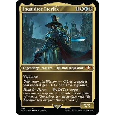 Image for Inquisitor Greyfax (Display Commander) (Foil Etched) - Thick Stock (320) (40K) - Magic: The Gathering
