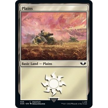 Image for Plains (306) (Surge Foil) (306) (40K) - Magic: The Gathering