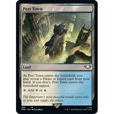 Image for Port Town (Surge Foil) (289) (40K) - Magic: The Gathering