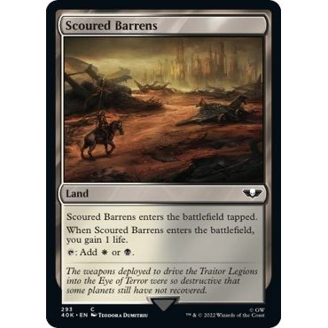 Image for Scoured Barrens (293) (40K) - Magic: The Gathering