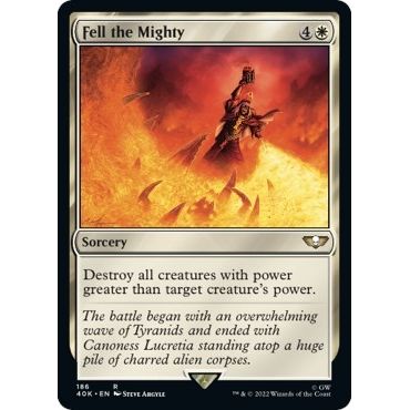 Image for Fell the Mighty (Surge Foil) (186) (40K) - Magic: The Gathering