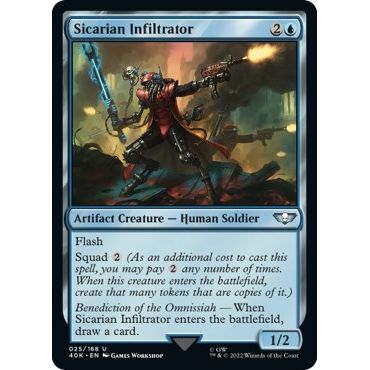 Image for Sicarian Infiltrator (Surge Foil) (25) (40K) - Magic: The Gathering