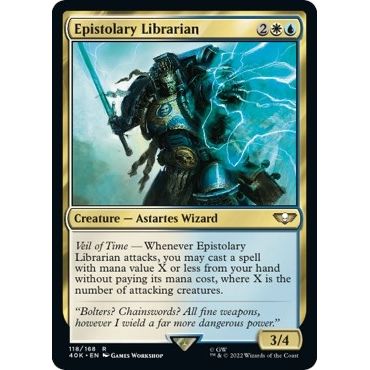 Image for Epistolary Librarian (Surge Foil) (118) (40K) - Magic: The Gathering
