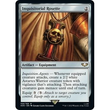 Image for Inquisitorial Rosette (Surge Foil) (159) (40K) - Magic: The Gathering