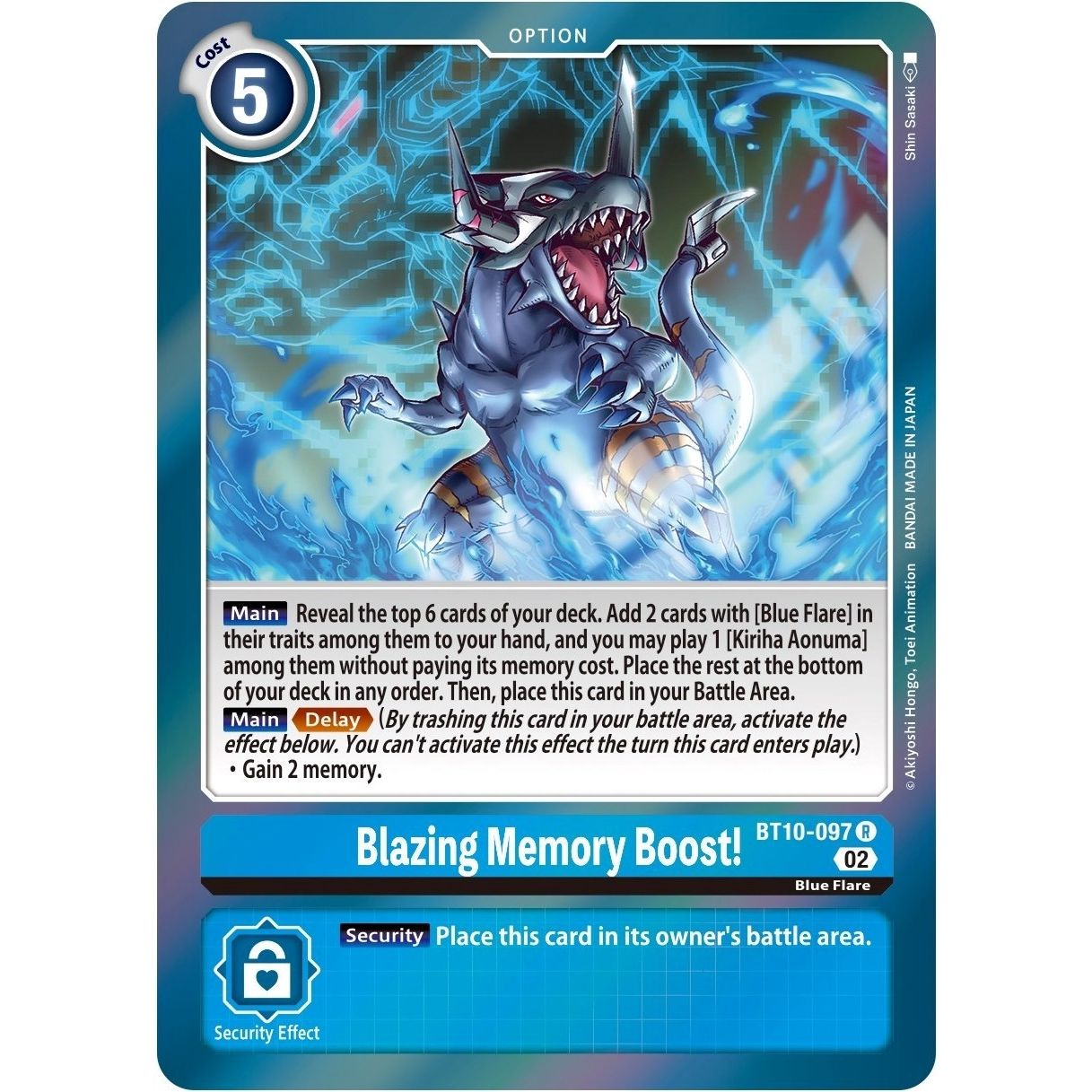 Image for Blazing Memory Boost! (BT10-097 R) (BT10) - Digimon Card Game
