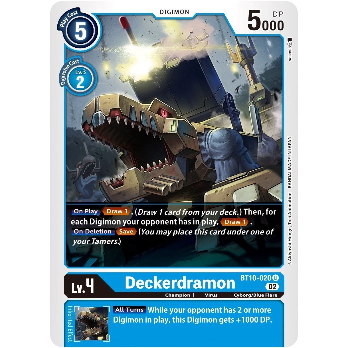 Image for Deckerdramon (BT10-020 U) (BT10) - Digimon Card Game
