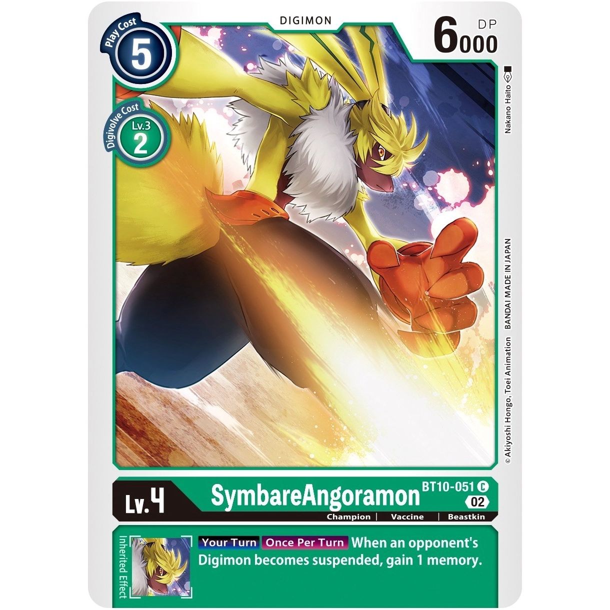 Image for SymbareAngoramon (BT10-051 C) (BT10) - Digimon Card Game