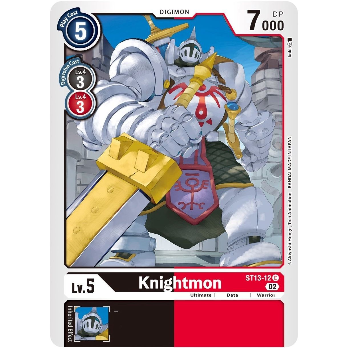Image for Knightmon (ST13-12 C) (ST-13) - Digimon Card Game