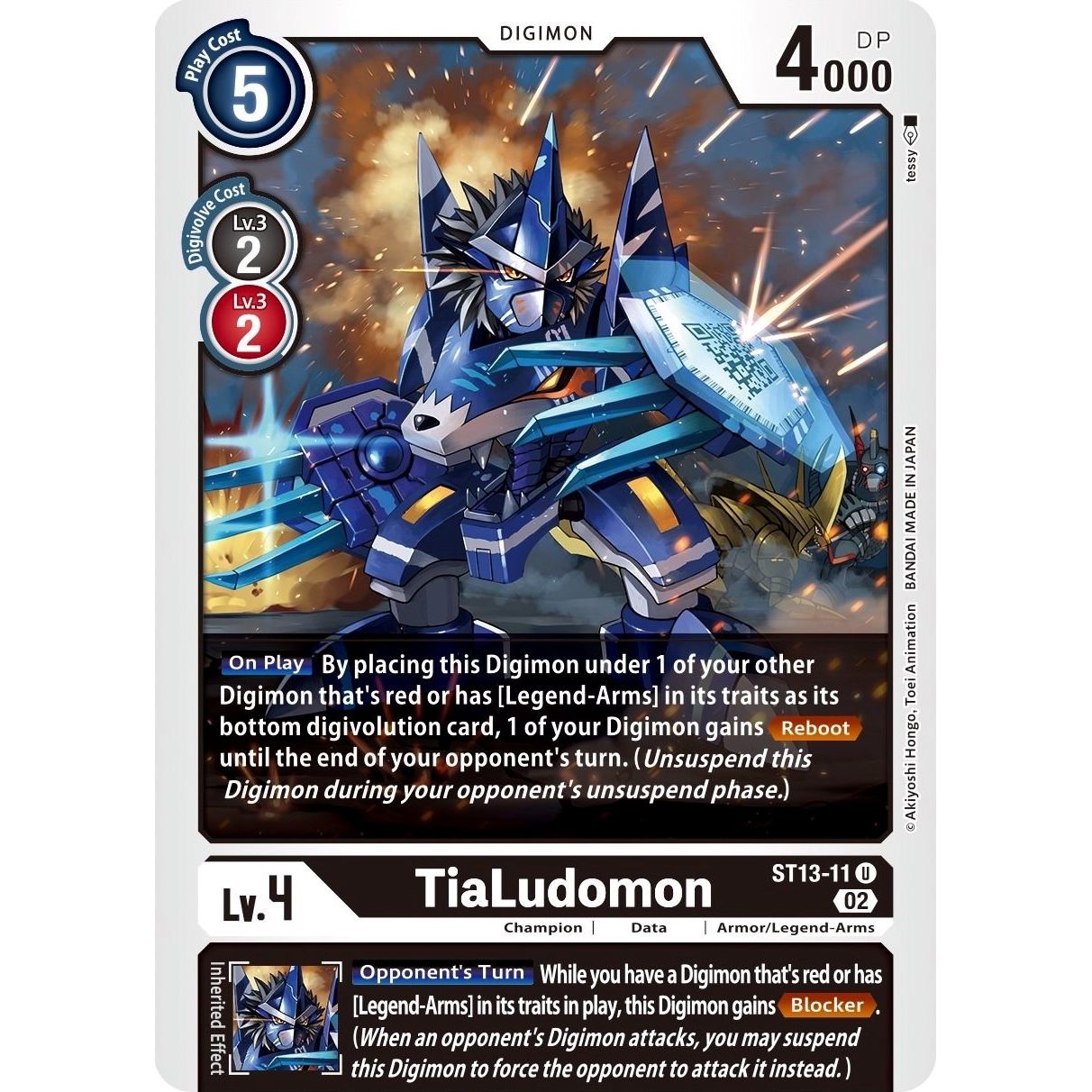 Image for TiaLudomon (ST13-11 U) (ST-13) - Digimon Card Game